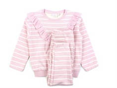 Name It roseate spoonbill striped sweat set